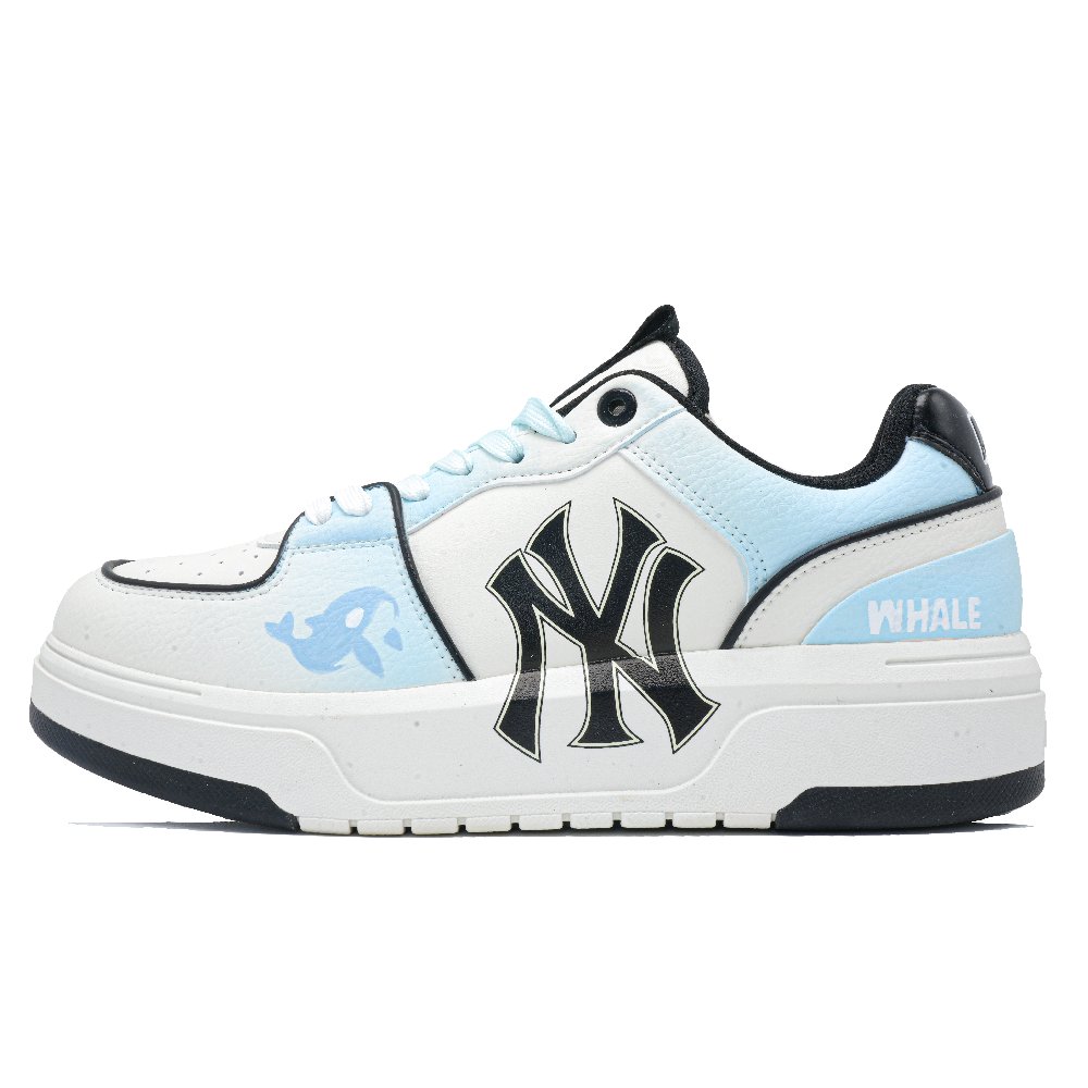 MLB Chunky Liner Mystery Of The Blue Whale Anti Slip Wear Resistant Low Top Skateboard Shoes Unisex Sky Blue