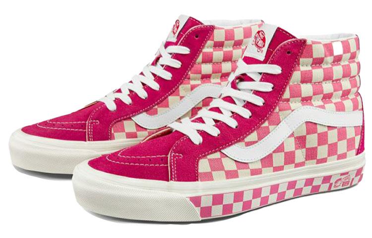 Vans Style 38 Checkerboard Pink/White