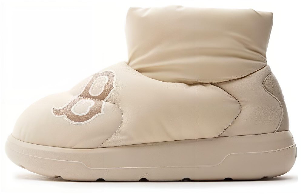 MLB Chunky Classic A FLEECE Durable Cushioning Short Snow Boots Women's Beige