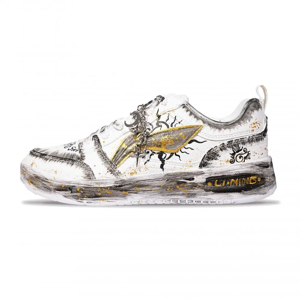 LINING Acer Truncatum Skateboard Shoes Unisex Low top Gray/Gold