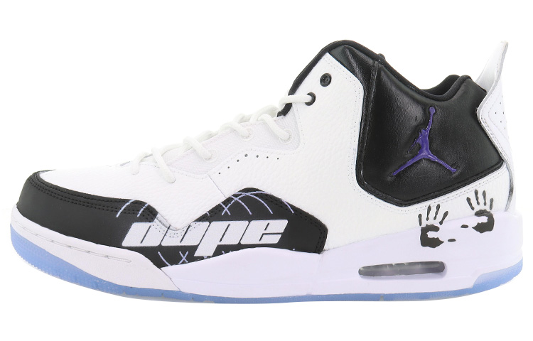 Jordan Courtside 23 Mid-Top Vintage Basketball Shoes Men's Black White