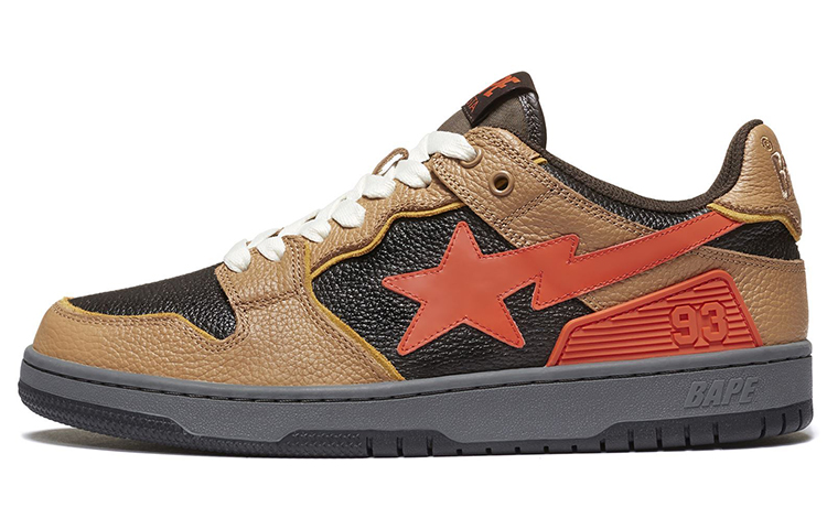 A BATHING APE Bape SK8 Sta Brown Orange
