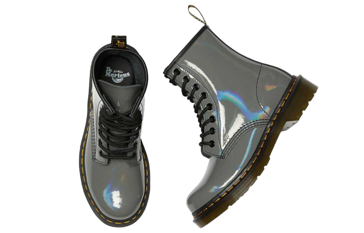 Dr. Martens 1460 Rainbow Patent Lace Up Boots 'Gunmetal' Women's купить в интернет-магазине Yoocart с быстрой доставкой по России.