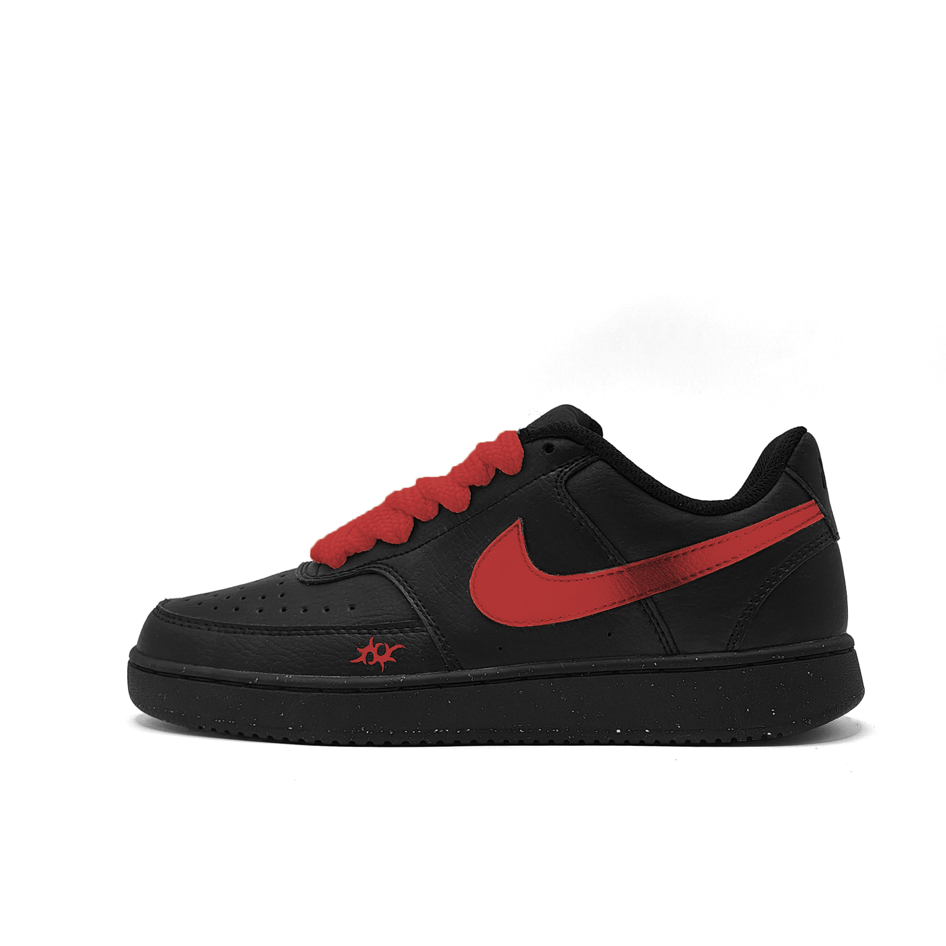 Nike Court Vision Low Abrasion Resistant Low top Skateboard Shoes Unisex Black