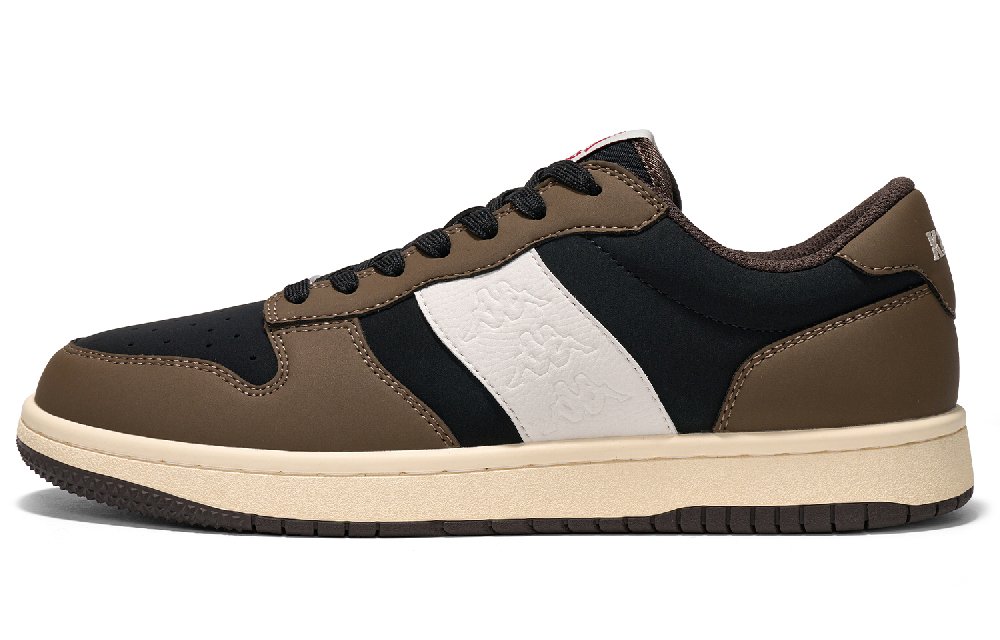 Kappa Back to Back Anti Slip Wear Resistant Low Top Skateboard Shoes Unisex Brown