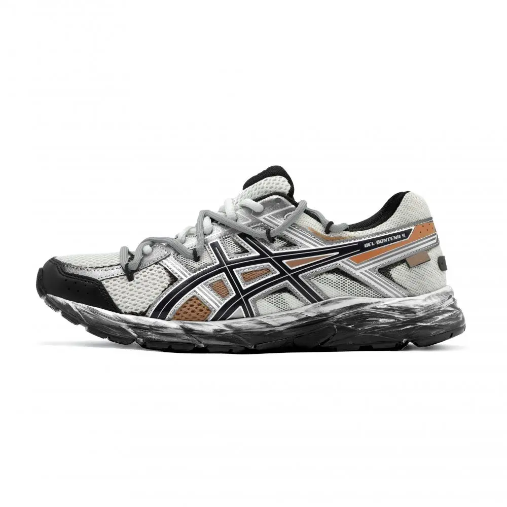 ASICS Gel Contend 4 Running Shoes Men's Low top White, Silver, Gray, Brown
