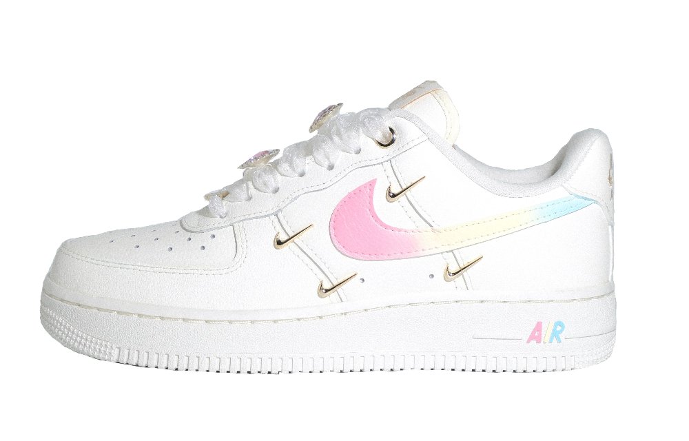 Nike Air Force 1 Abrasion Resistant Low Top Skateboard Shoes Women's White