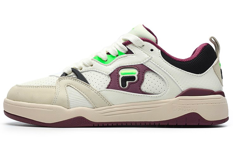 FILA FUSION Smash Low Top Vintage Basketball Shoes Women's White Purple