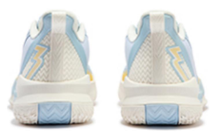 361° Cushioned Wear-Resistant Lightweight Low-Top Basketball Shoes Men's White Blue