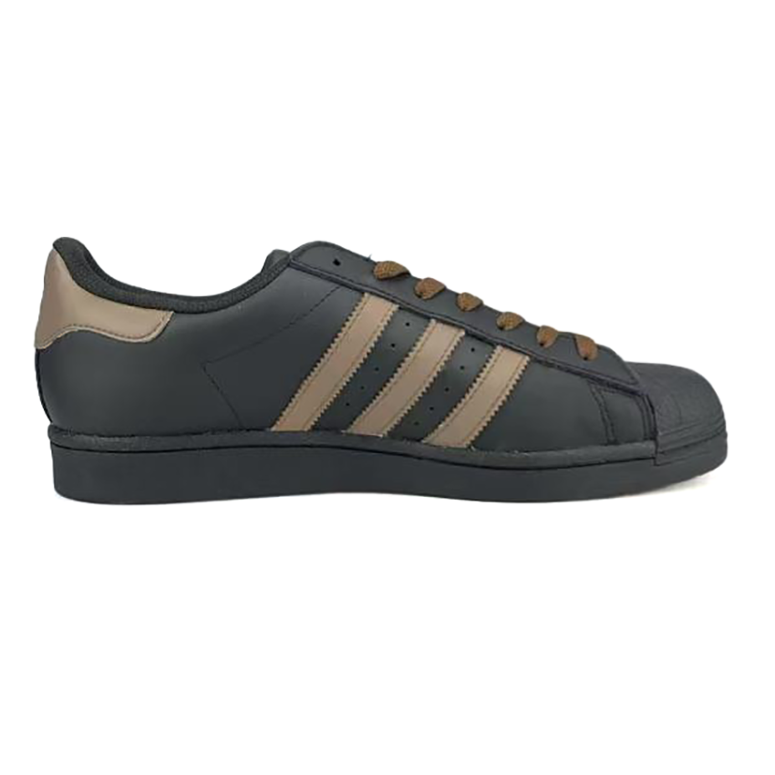Adidas Originals SUPERSTAR Anti-Slip Wear-Resistant Low-Top Skateboard Shoes Unisex Black Brown