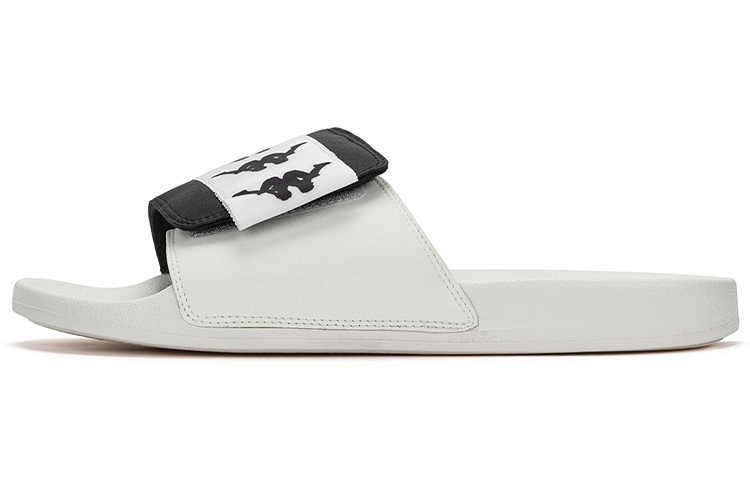Kappa Slip Resistant Quiet Slide Slippers Unisex Black White