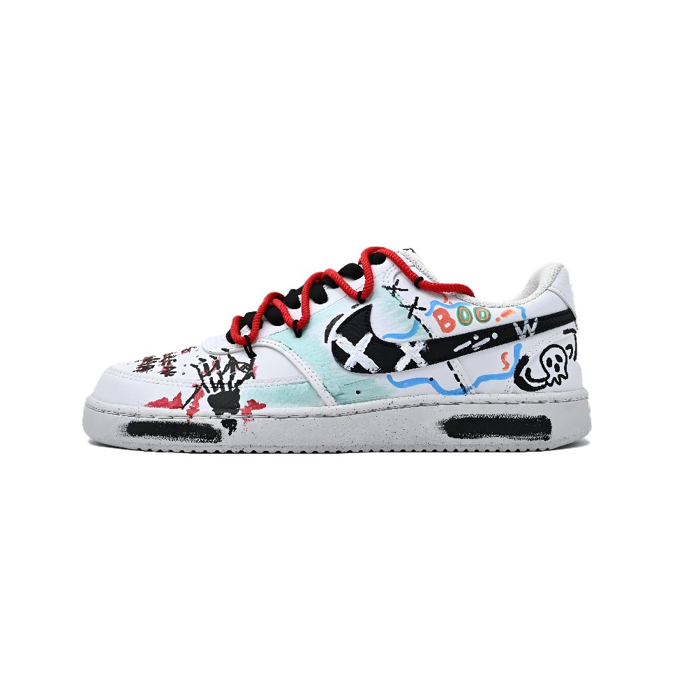 Nike Court Vision 1 Wear-resistant And Lightweight Low-Top Skateboard Shoes Men's White