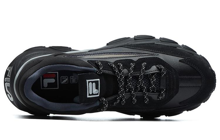 FILA Fashion Sneakers Low Top Running Shoes 'Black Grey'