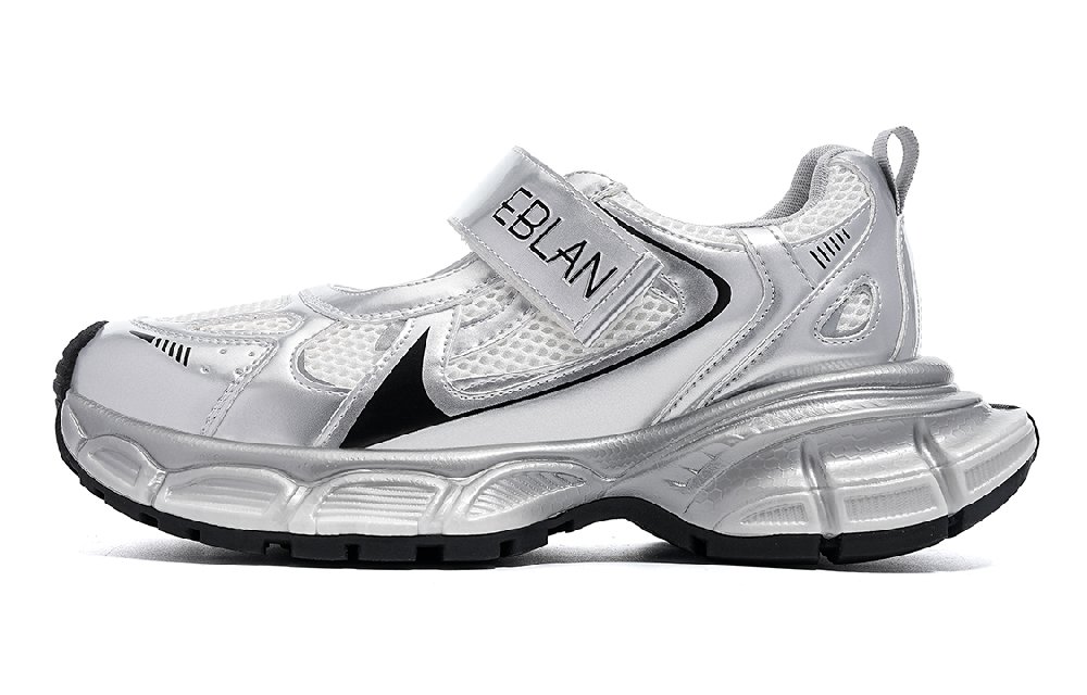 EBLAN Low-Top Chunky Sneakers Women's Silver