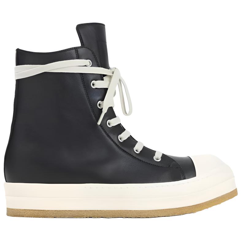 RICK OWENS/RO High top Skateboard Shoes Men's Black