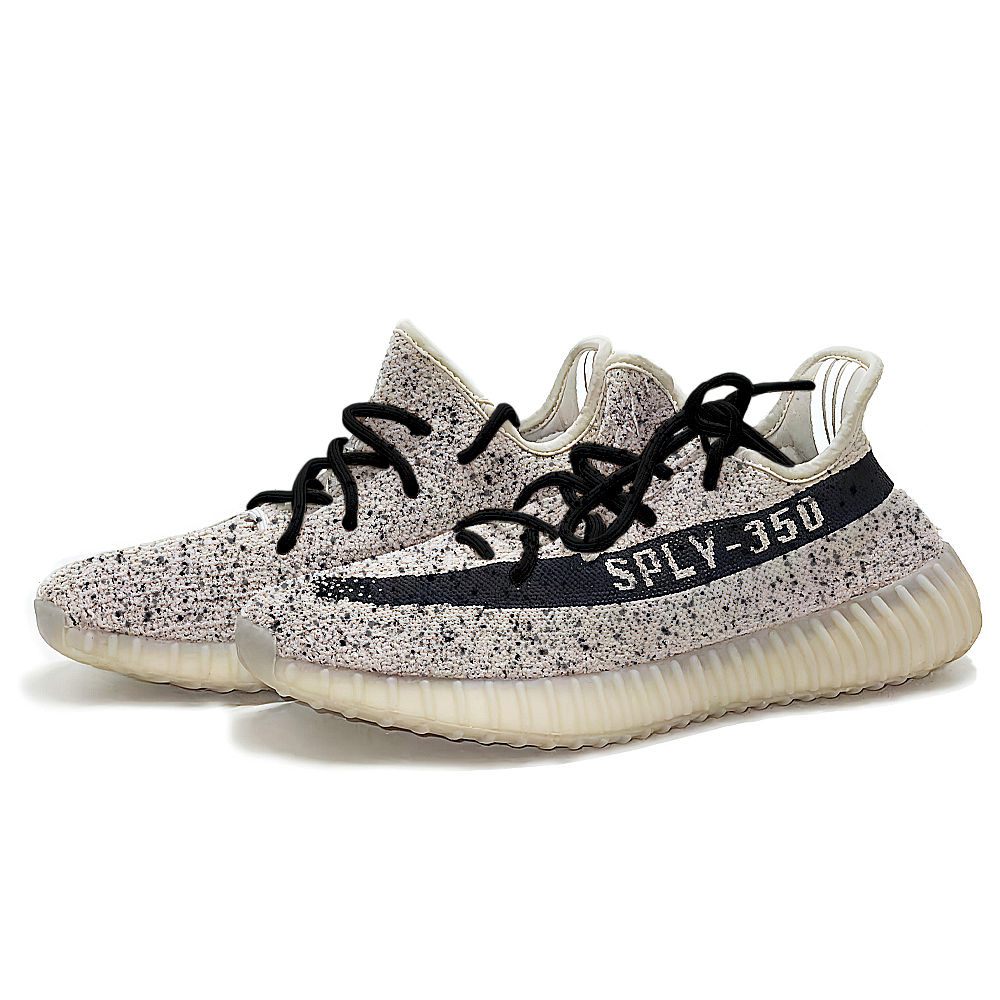 Adidas Originals Yeezy Boost 350 V2 Cushioning And Breathable Low Top Casual Shoes Unisex Ecru
