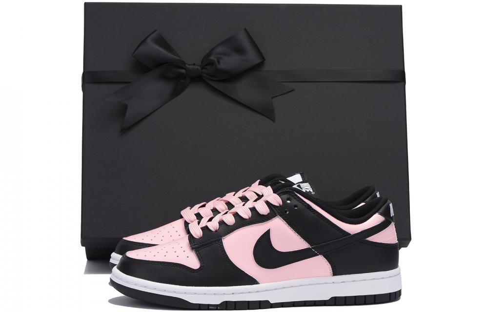 Nike Dunk Chestnut Slip-Resistant Coverage Low-Top Skateboard Shoes GS Black Pink