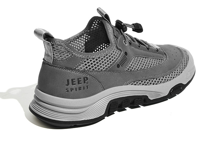 JEEP SPIRIT Low Top Outdoor Shoes Men's Climbing Gray