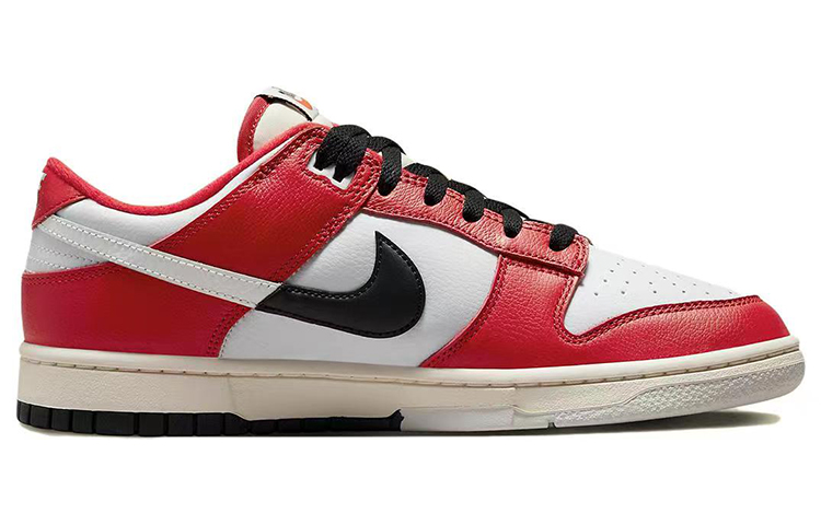 Nike Dunk Slip-Resistant Cushioning Wear-Resistant Low-Top Skateboard Shoes Men's Red White