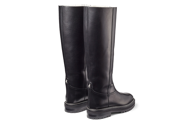 Jimmy Choo Zhou Yangjie Yomi Flat Knee high Boots Women's Black