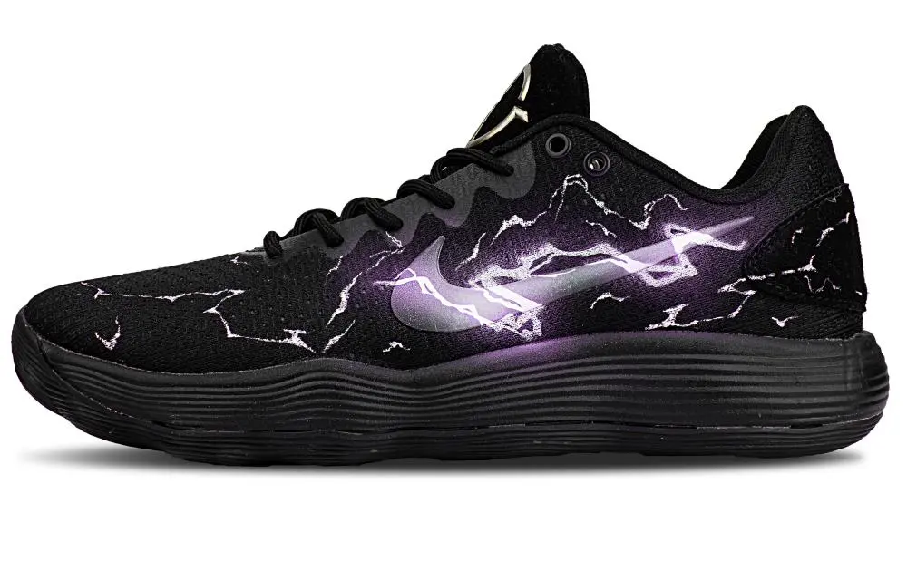 Nike Hyperdunk 2017 Abrasion Resistant Low top Basketball Shoes Men's Black