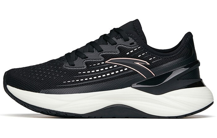 Anta Tron 2.0 Durable Breathable Low-Top Running Shoes Women's Black Thickened Edition