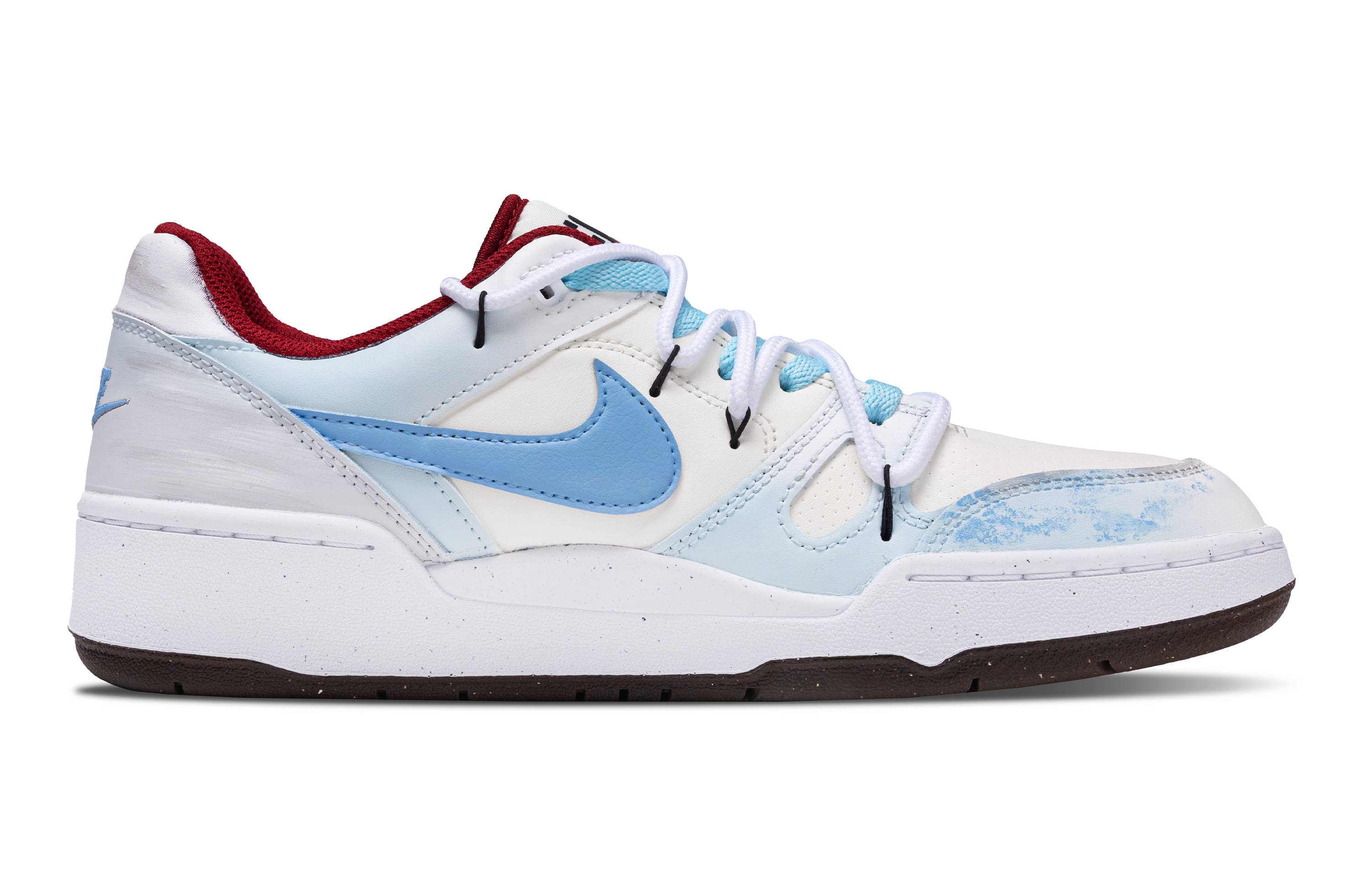 Nike Full Force Tide Star Rudders Abrasion Resistant Low Top Skateboard Shoes Men's White Blue купить в интернет-магазине Yoocart с быстрой доставкой по России.