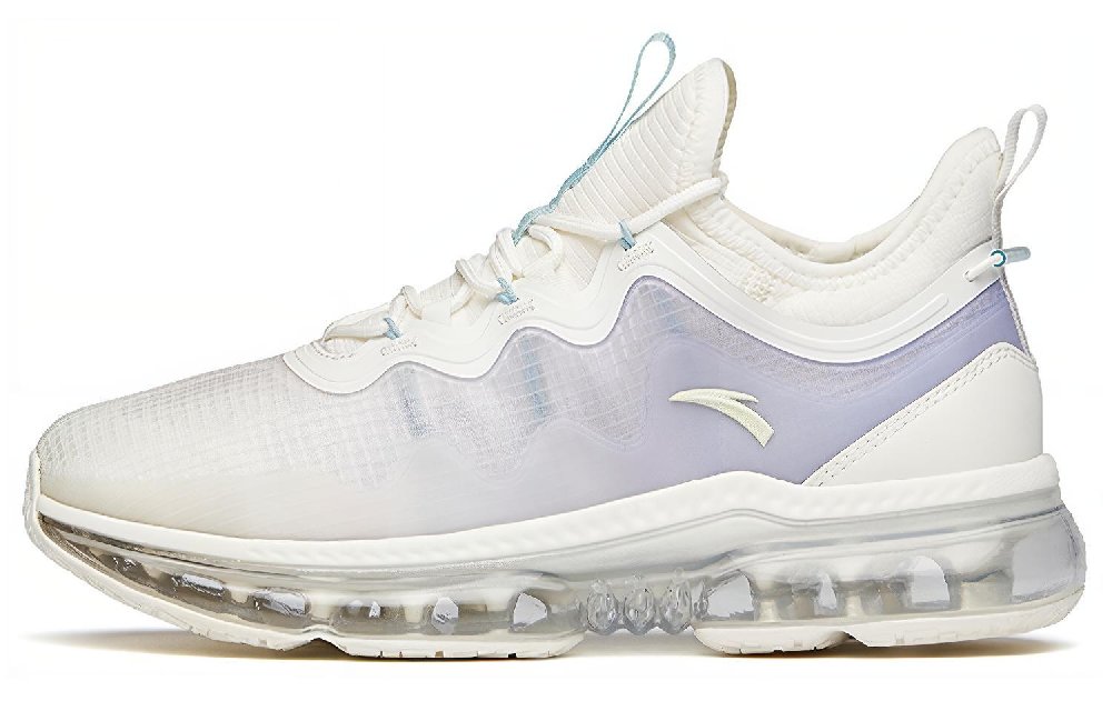 Anta Running Collection Cushioning Anti-Slip And Wear-Resistant Low-Top Running Shoes Women's White Purple