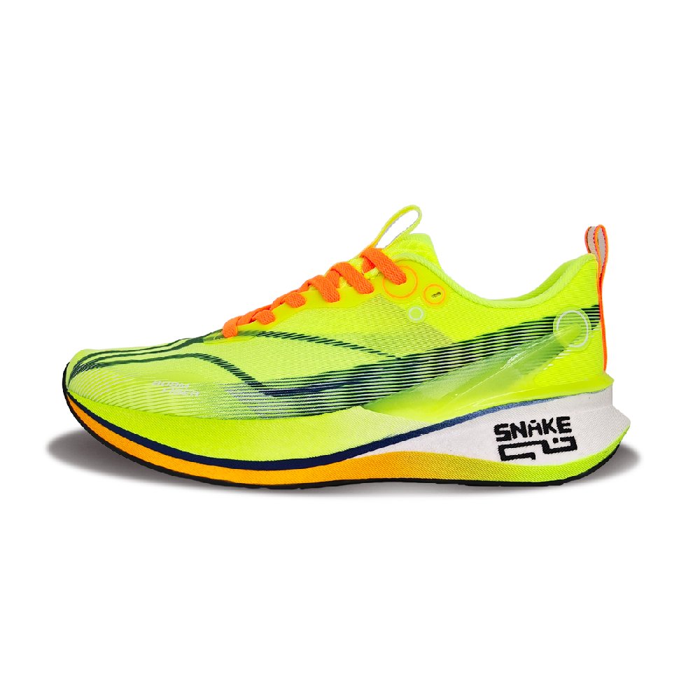 LiNing Red Hare 8PRO Cushioned Slip-Resistant Abrasion-Resistant Low-Top Casual Running Shoes Men's Neon Orange Green