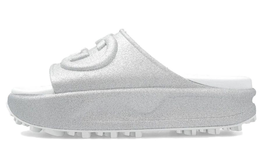GUCCI Women's Slide Sandal 'Interlocking G Silver' Women's