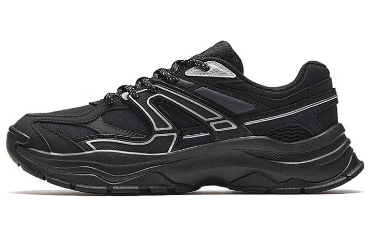 Anta Scorching OG-1 Cushioning Wear-Resistant Low-Top Chunky Sneakers Women's Black Gray Silver