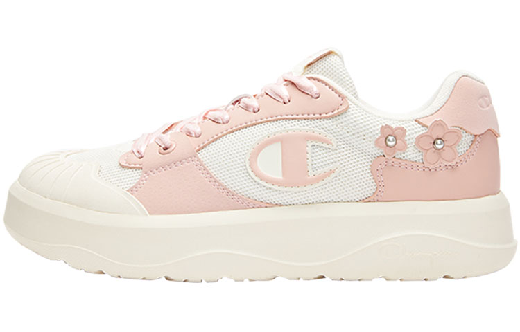 Champion Essentials Collection Delta 1 Cherry Blossom Shoes Skateboard Shoes Women's Creamy White Swan Fuchsia