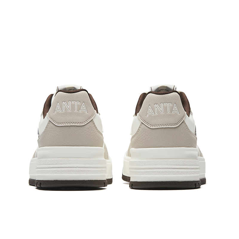 Anta 982 Slip Resistant Abrasion Resistant Low top Skateboard Shoes Men's White Gray купить в интернет-магазине Yoocart с быстрой доставкой по России.