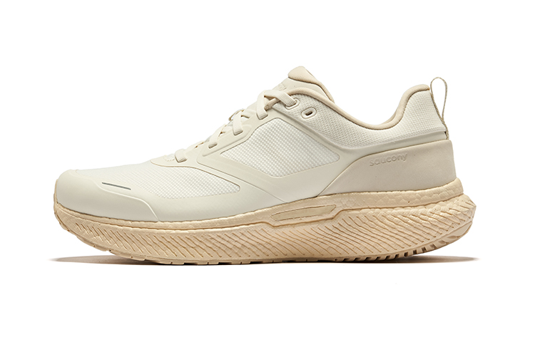 Saucony Slip-Resistant Cushioning Low-Top Running Shoes Unisex White