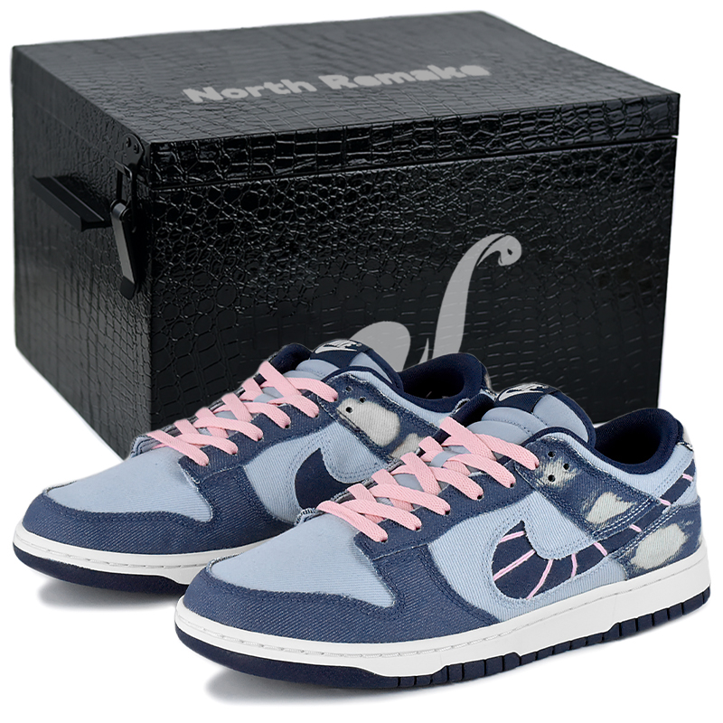 Nike Dunk Anti Slip Wear Resistant Low Top Skateboard Shoes Men's Blue