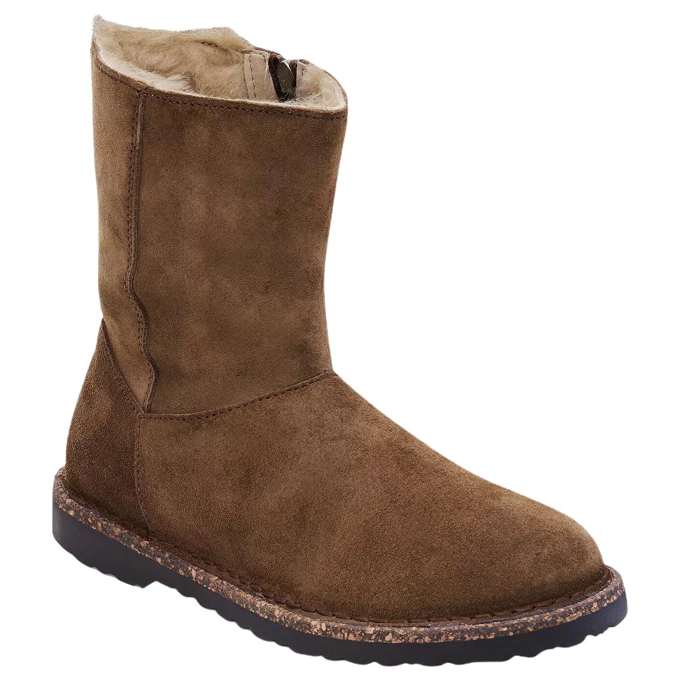 Birkenstock Uppsala Zip Thermal Short Snow Boots Women's Dark Tea Brown Narrow