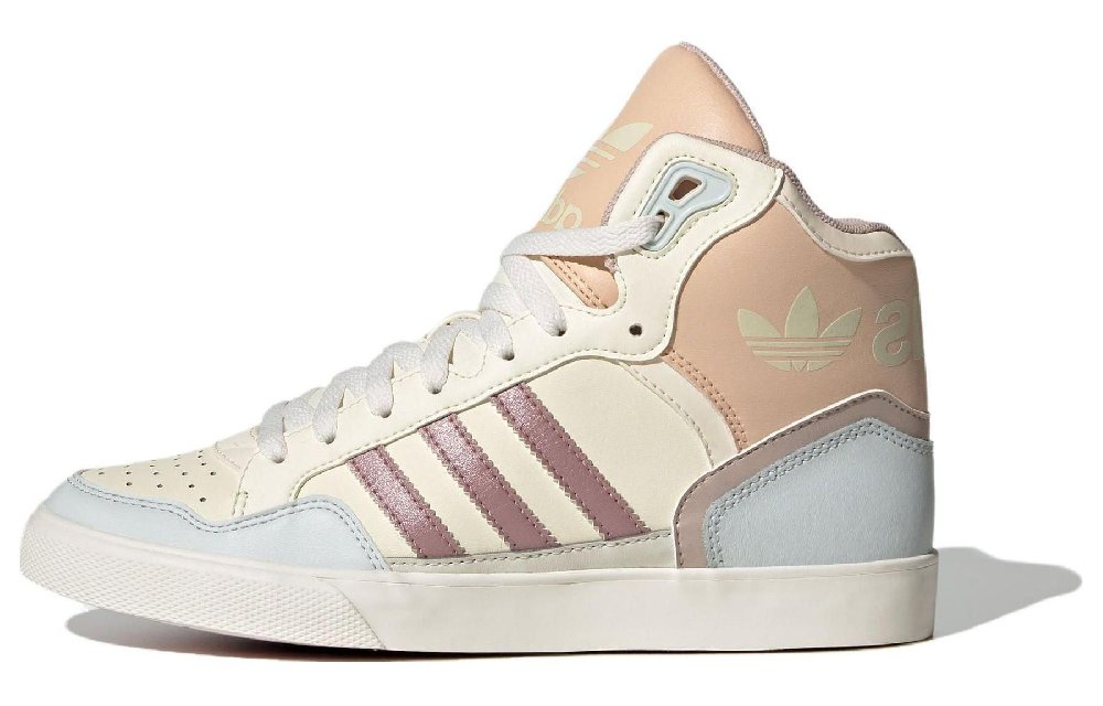 Adidas Originals EXTABALL Skateboard Shoes Women's Mid-Top White