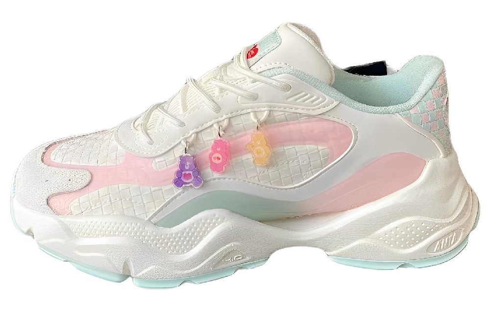 Anta Millennium Bear Cushioning Anti-Slip And Wear-Resistant Low-Top Sports Casual Shoes Women's White Pink