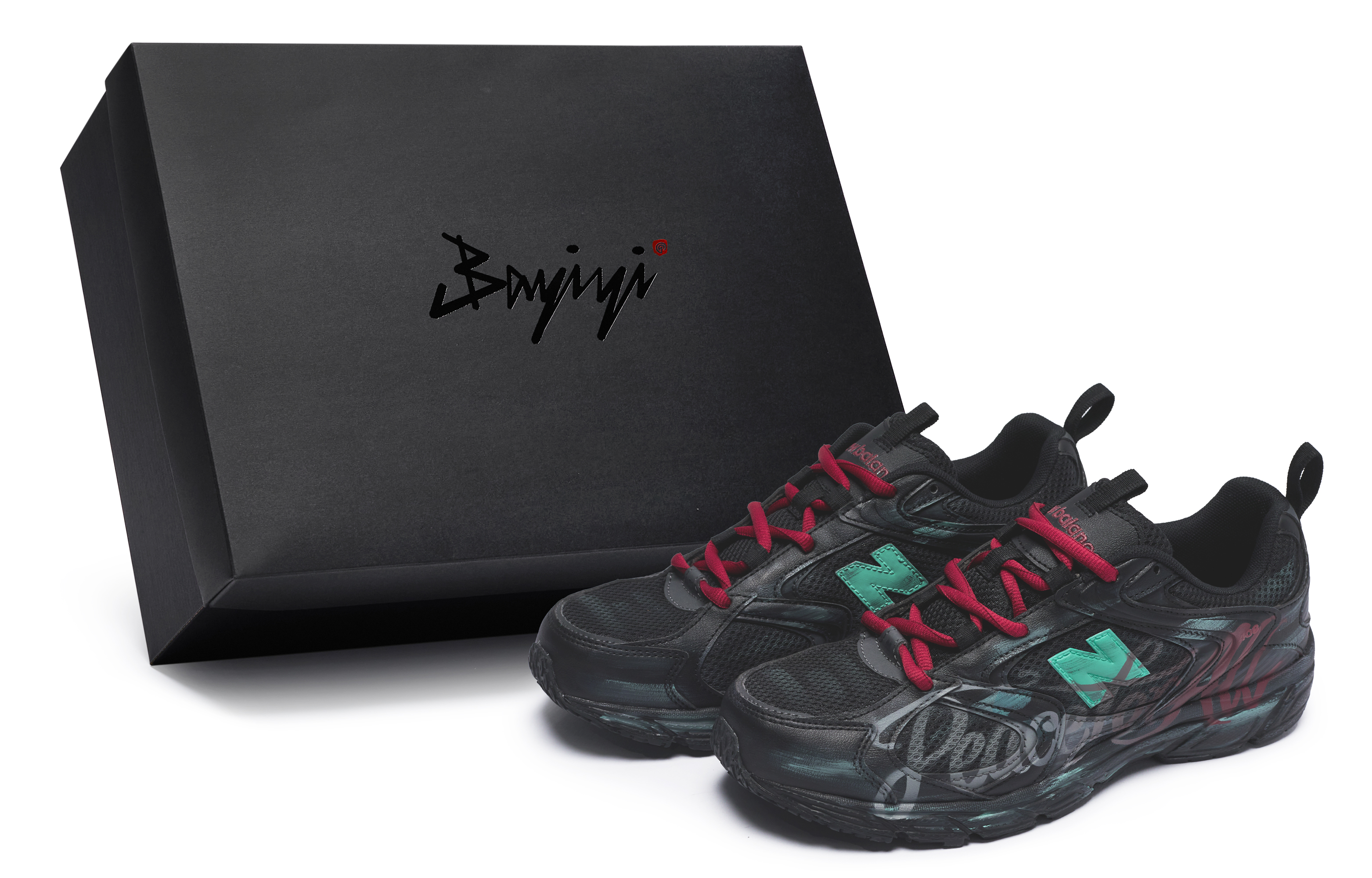 New Balance 408 Cushioning Anti-Slip Wear-Resistant Breathability Low-Top Casual Running Shoes Unisex Black Green Red