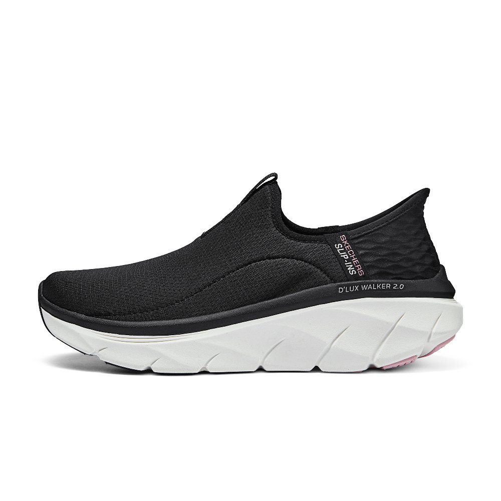 Skechers Hands Free Slip-Ins Cushioning Rebound Low-Top Casual Shoes Women's Black Pink