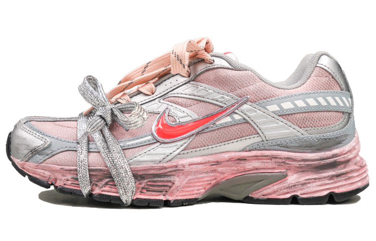 Nike Initiator Anti-Slip Wear-Resistant Breathable Lightweight Low-Top Running Shoes Women's Pink Silver