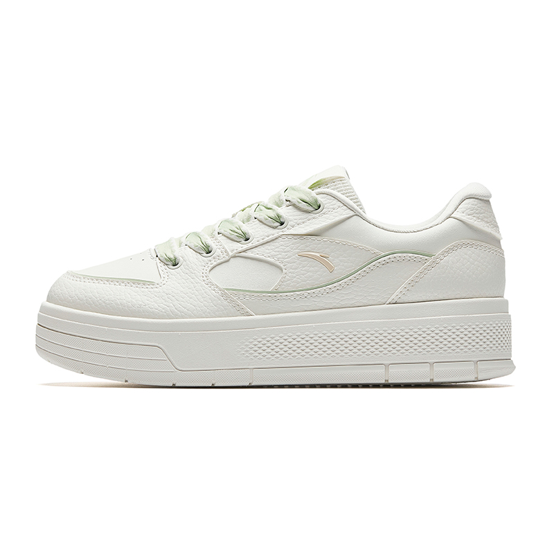 Anta Light Breeze Anti Slip Wear Resistant Low Top Skateboard Shoes Women's White