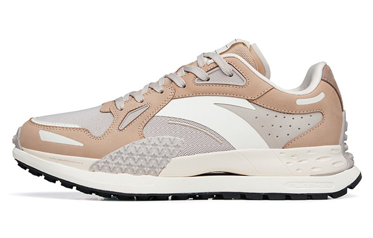 Anta Low-Top Running Shoes Women's White Gray Brown