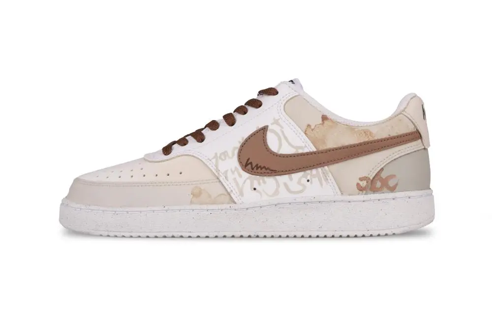 Nike Court Vision 1 Rusty Traveler Abrasion Resistant Low top Skateboard Shoes Men's Ecru