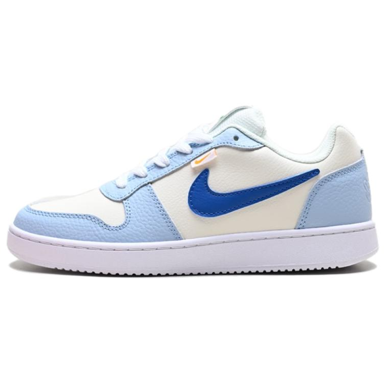 Nike EBERNON Abrasion Resistant Low Top Skateboard Shoes Men's Blue White