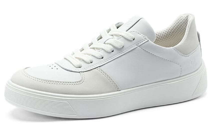 Ecco Low-Top Skateboard Shoes Women's White