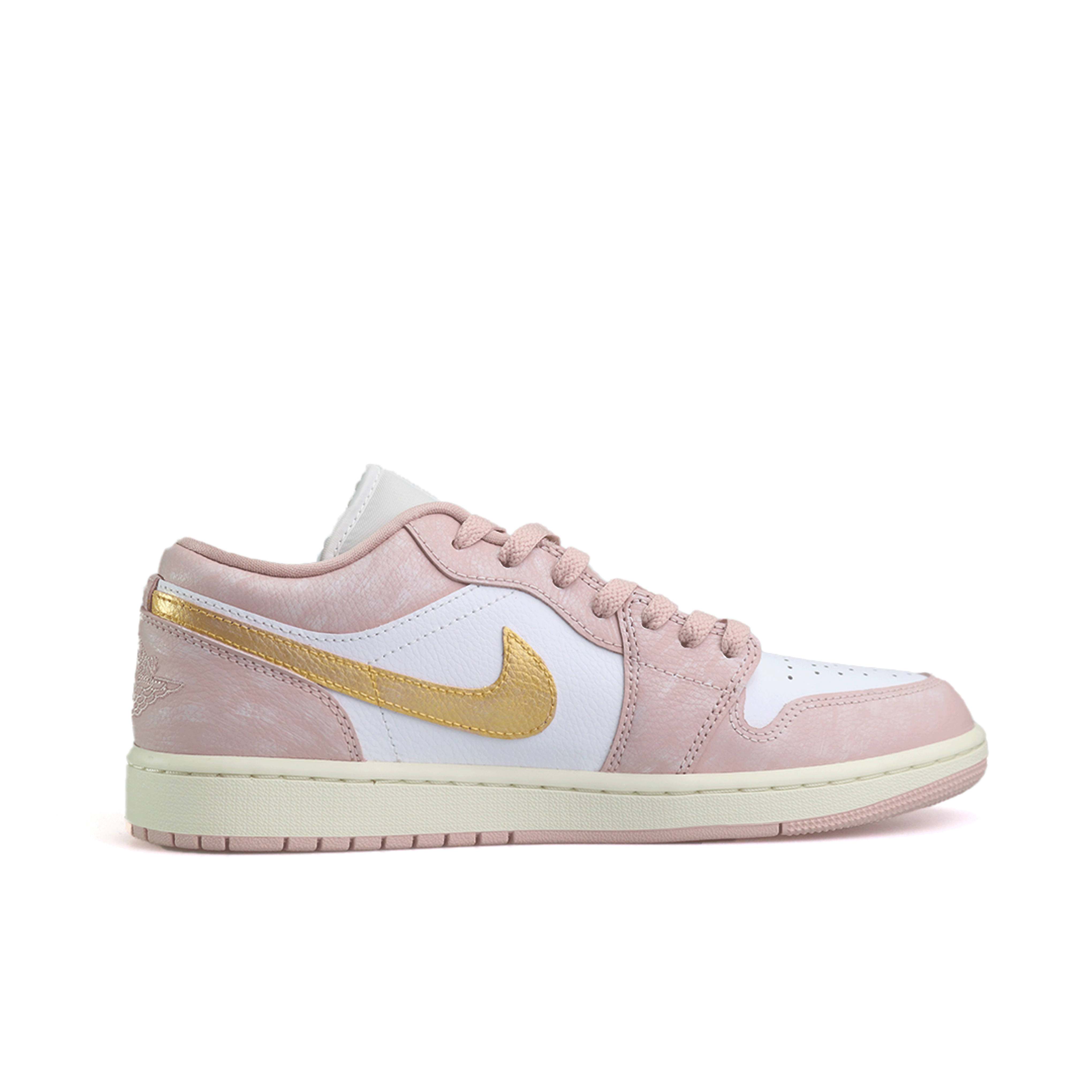 JORDAN Air Jordan 1 Vintage Basketball Shoes Unisex Low top Pink/Gold/White купить в интернет-магазине Yoocart с быстрой доставкой по России.