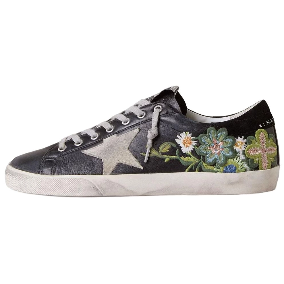 YIYANGQIANXI x Golden Goose Super Star Low Top Skateboard Shoes Men's Black