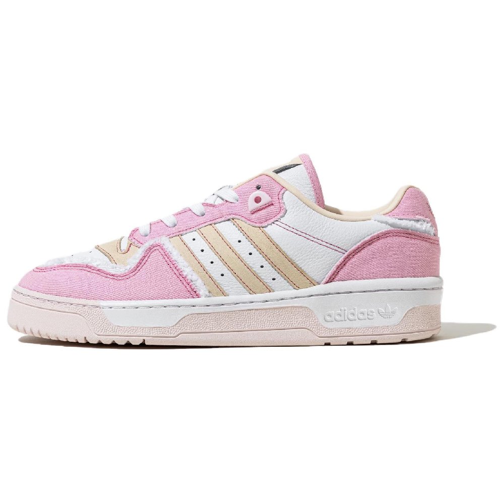 Adidas Originals Rivalry Low-Top Skateboard Shoes Women's Pink Yellow White