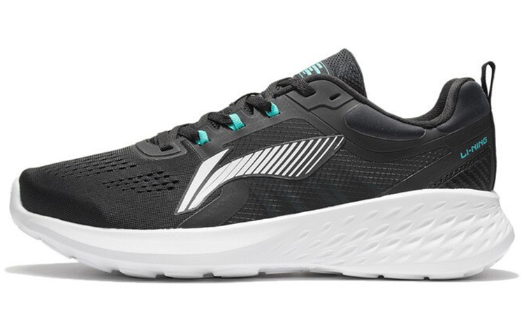 LiNing EazGo Cushioning Anti-Slip Wear-Resistant Breathability Low-Top Running Shoes Men's Black